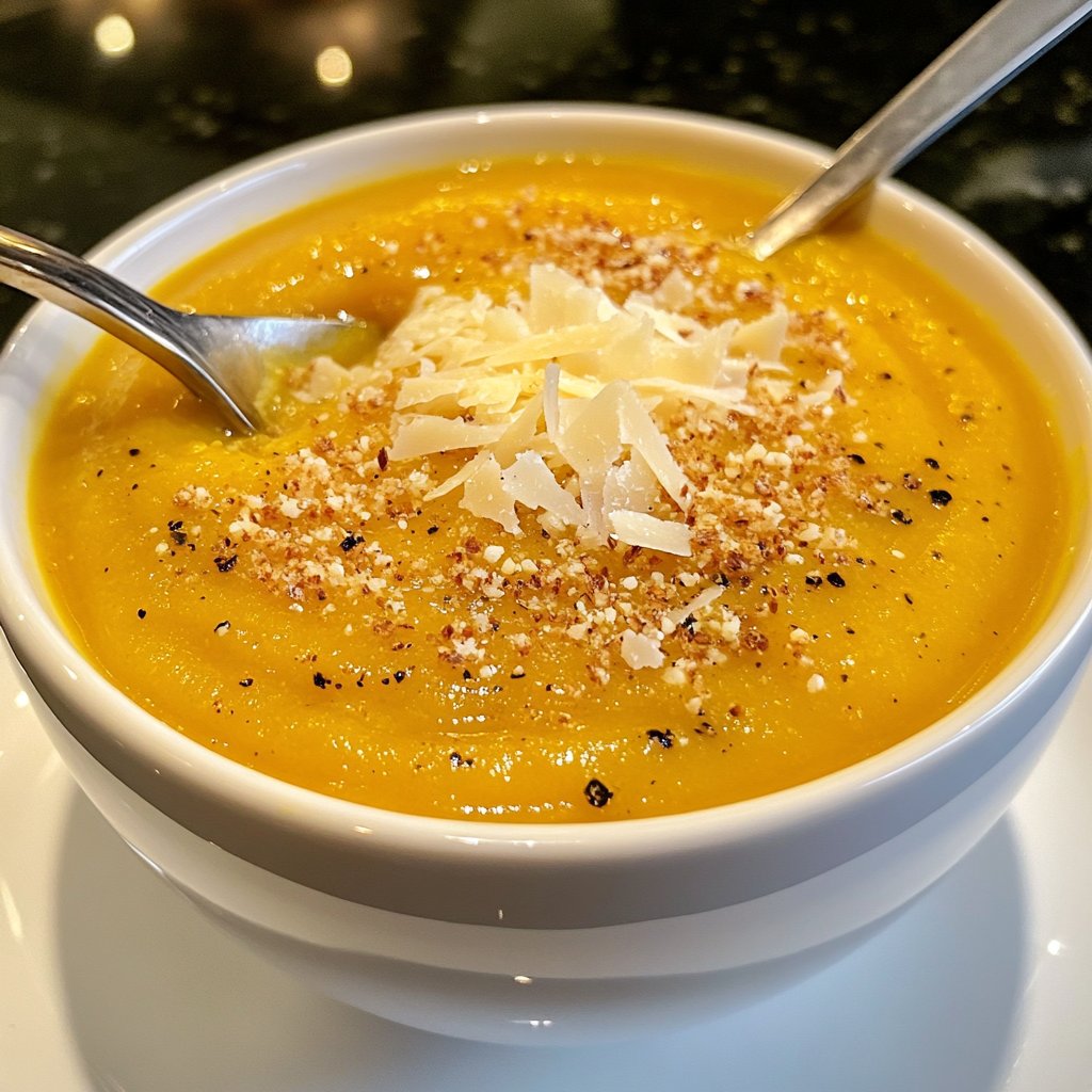 Squash Soup with Parmesan