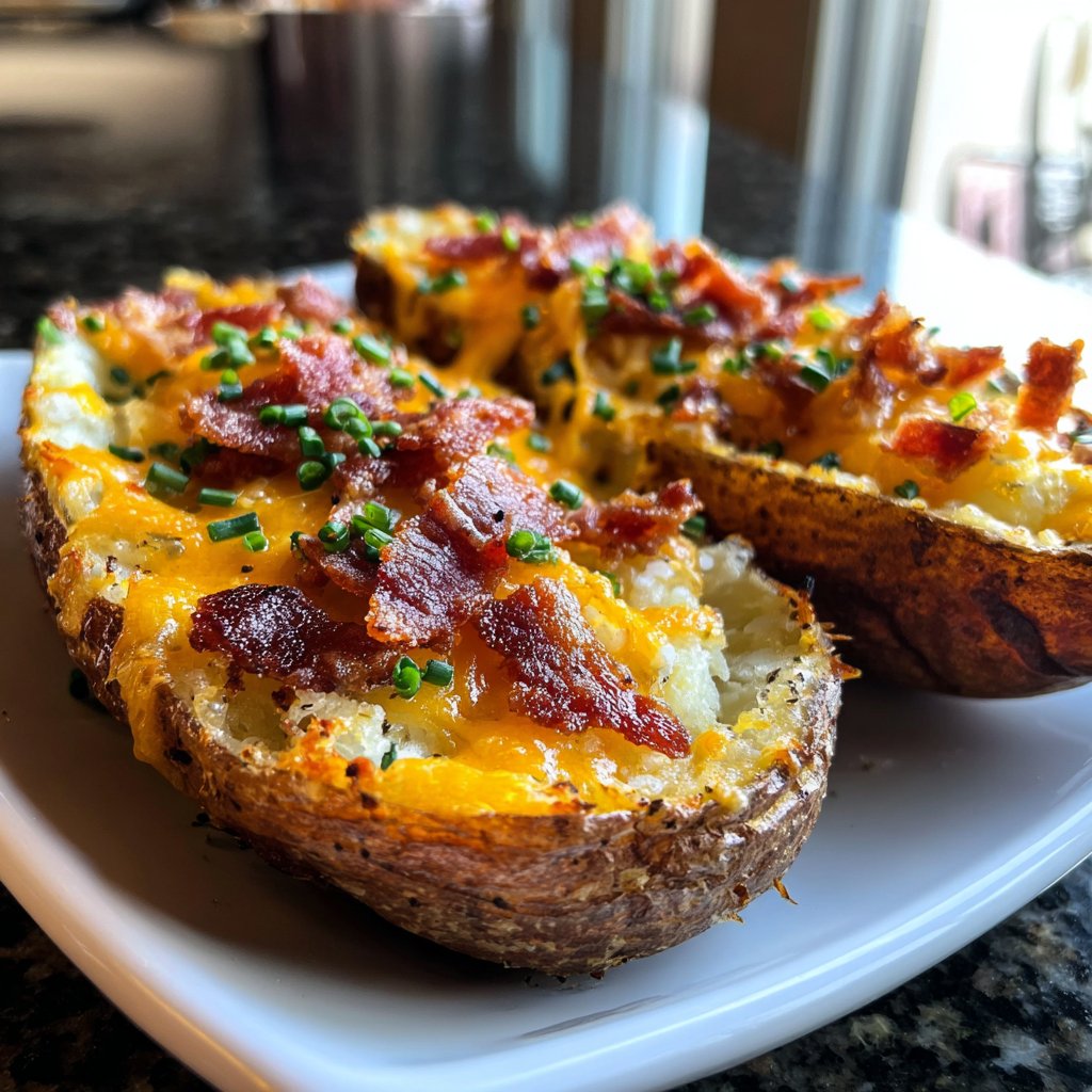 Super Bowl Food Loaded Potato Skins