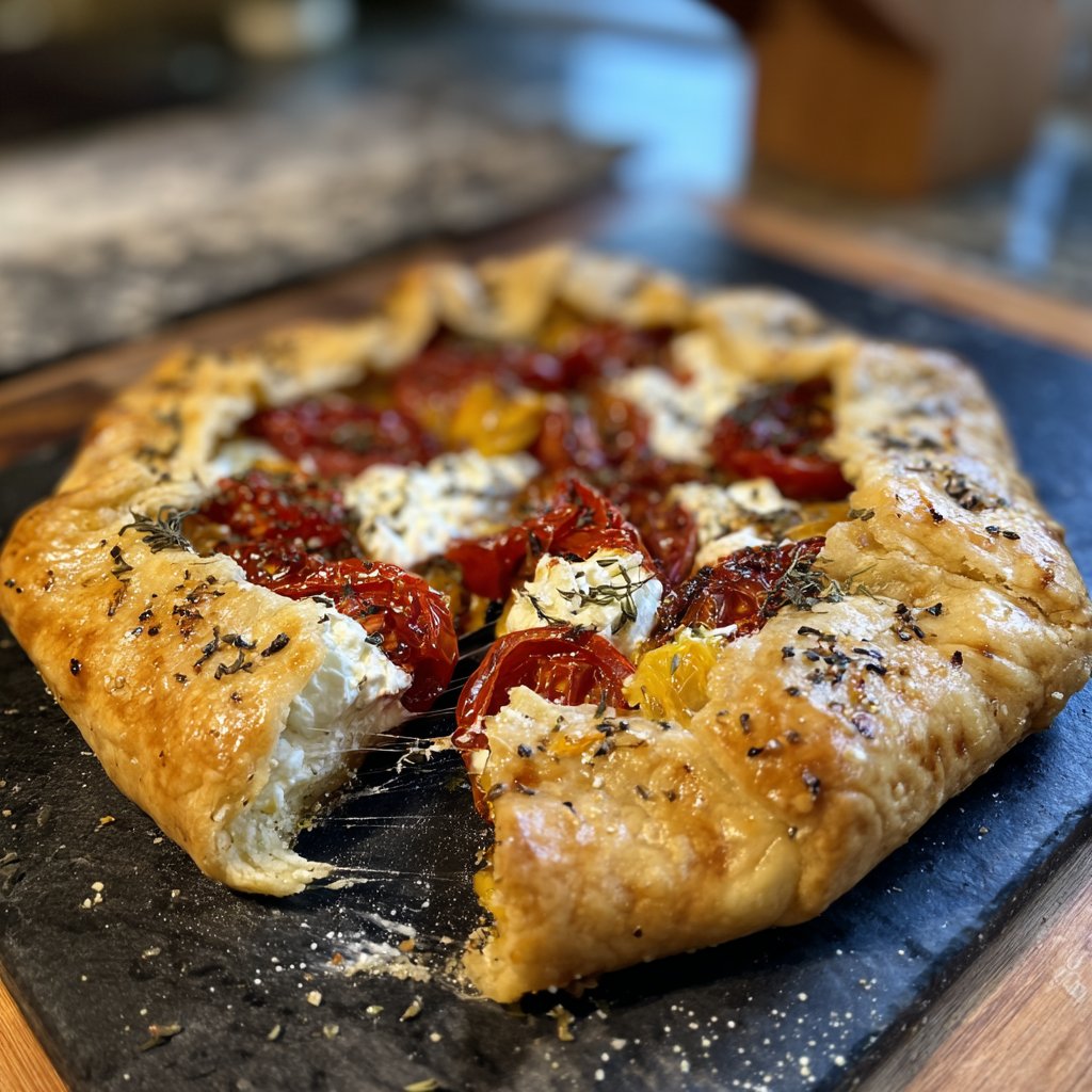 Tomato Galette with Whipped Ricotta
