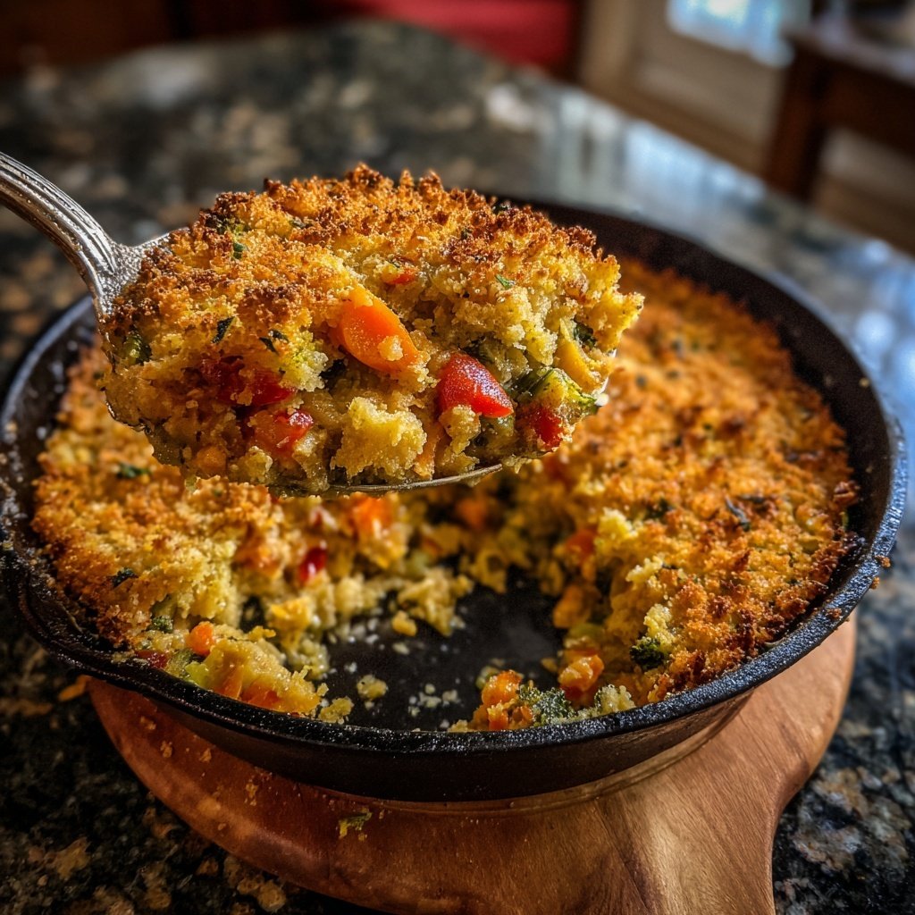 Baked Veggie Chickpea Skillet