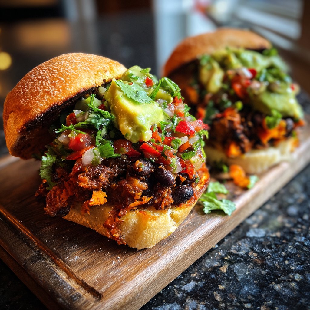 Easy Slider Sweet Potato Black Bean Sliders
