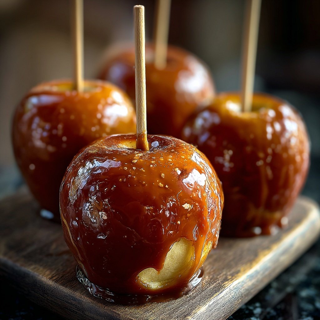 Glossy Cinnamon Candy Apples