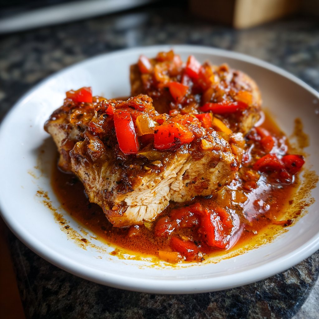 Spicy Slow Cooker Chicken Breast for Meal Prep