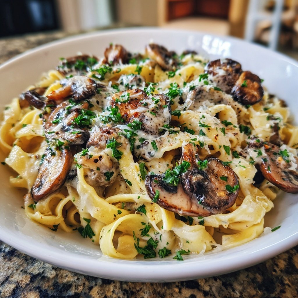 Romantic Mushroom Tagliatelle