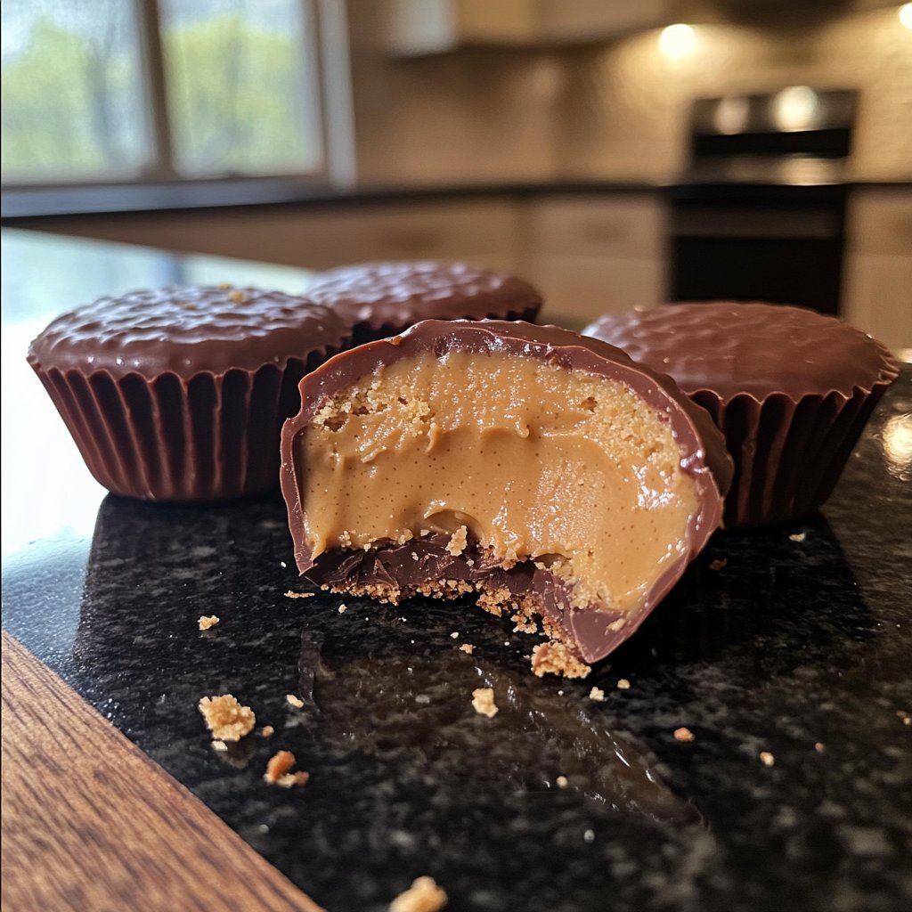 Homemade Peanut Butter Cups Mini Bites
