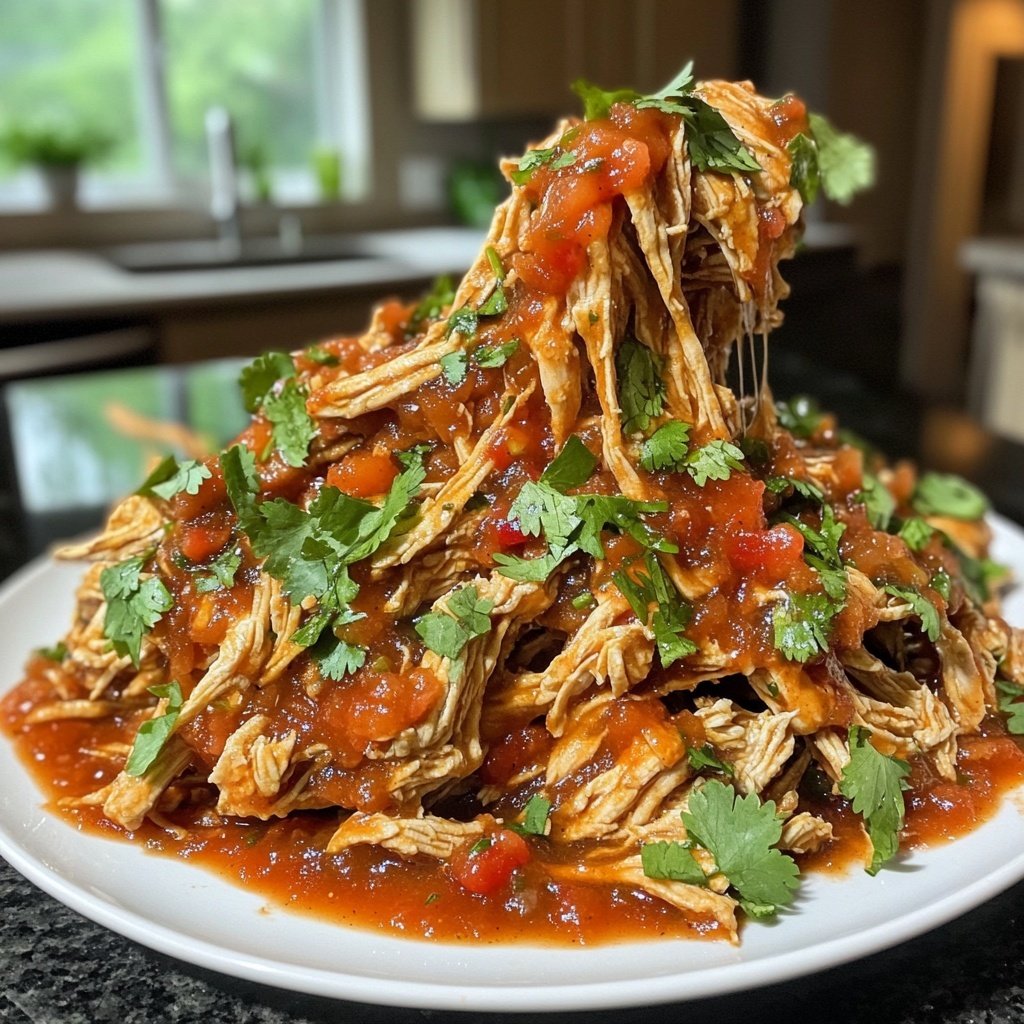 Set-It-and-Forget-It Slow Cooker Salsa Chicken