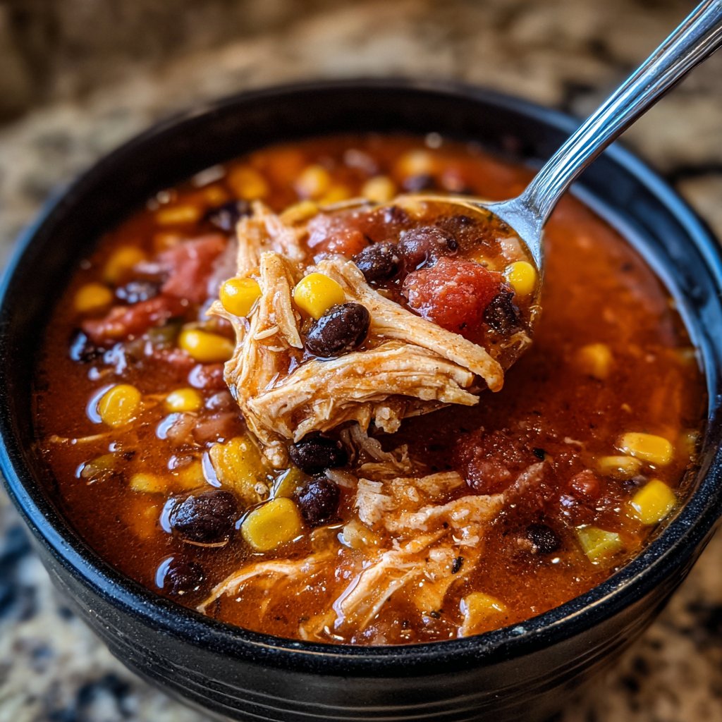 Family-Favorite Crockpot Chicken Taco Soup