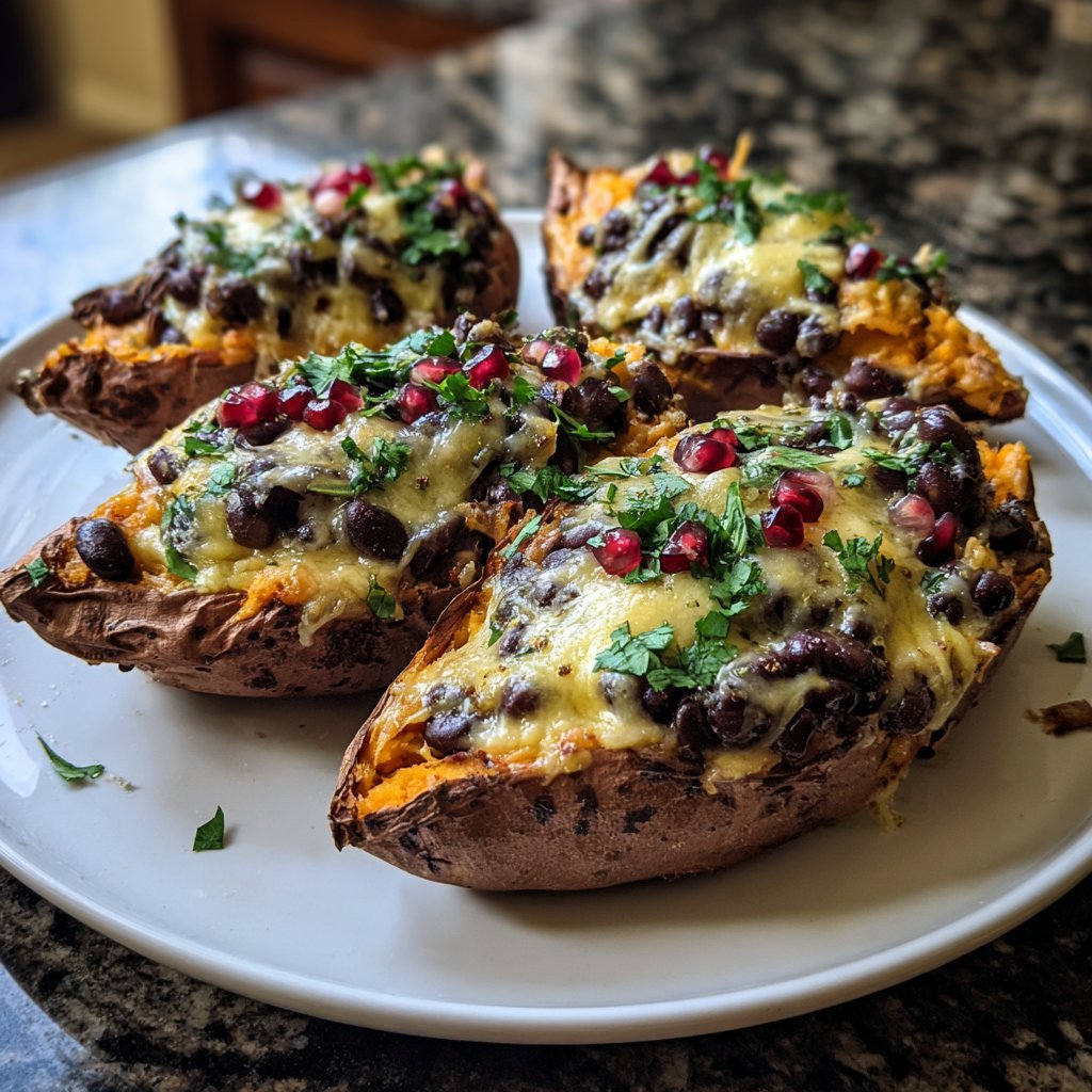 Valentine Dinner Stuffed Sweet Potatoes