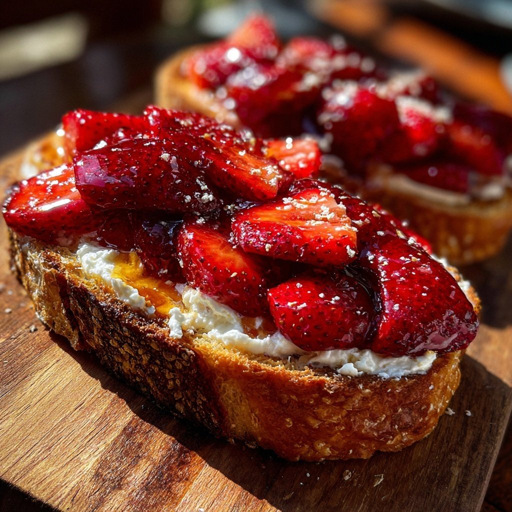 Strawberry Cream Cheese Breakfast Toast
