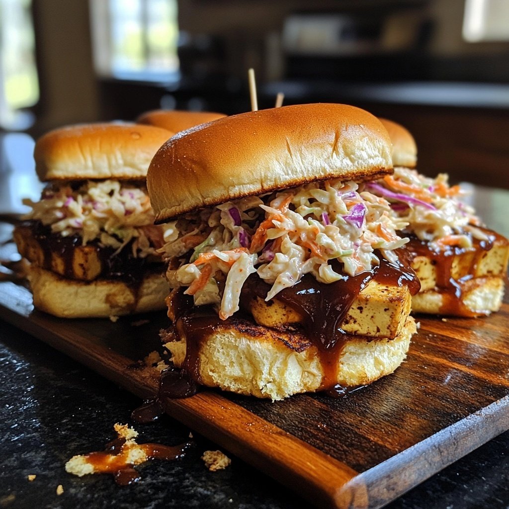 Sliders with BBQ Tofu