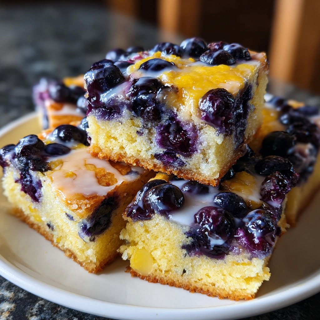 Blueberry Lemon Breakfast Squares